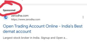 Zerodha advertising